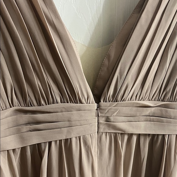 Revelry Taupe bridesmaid Dress - Picture 2 of 5